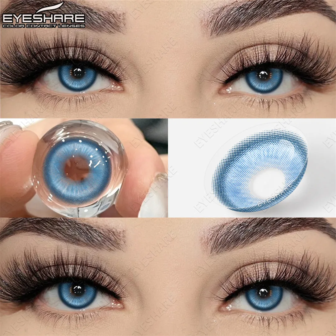 Madrid Blue 1 Day Use I 14.0mm,10 Pcs=5Pair,Cosplay
