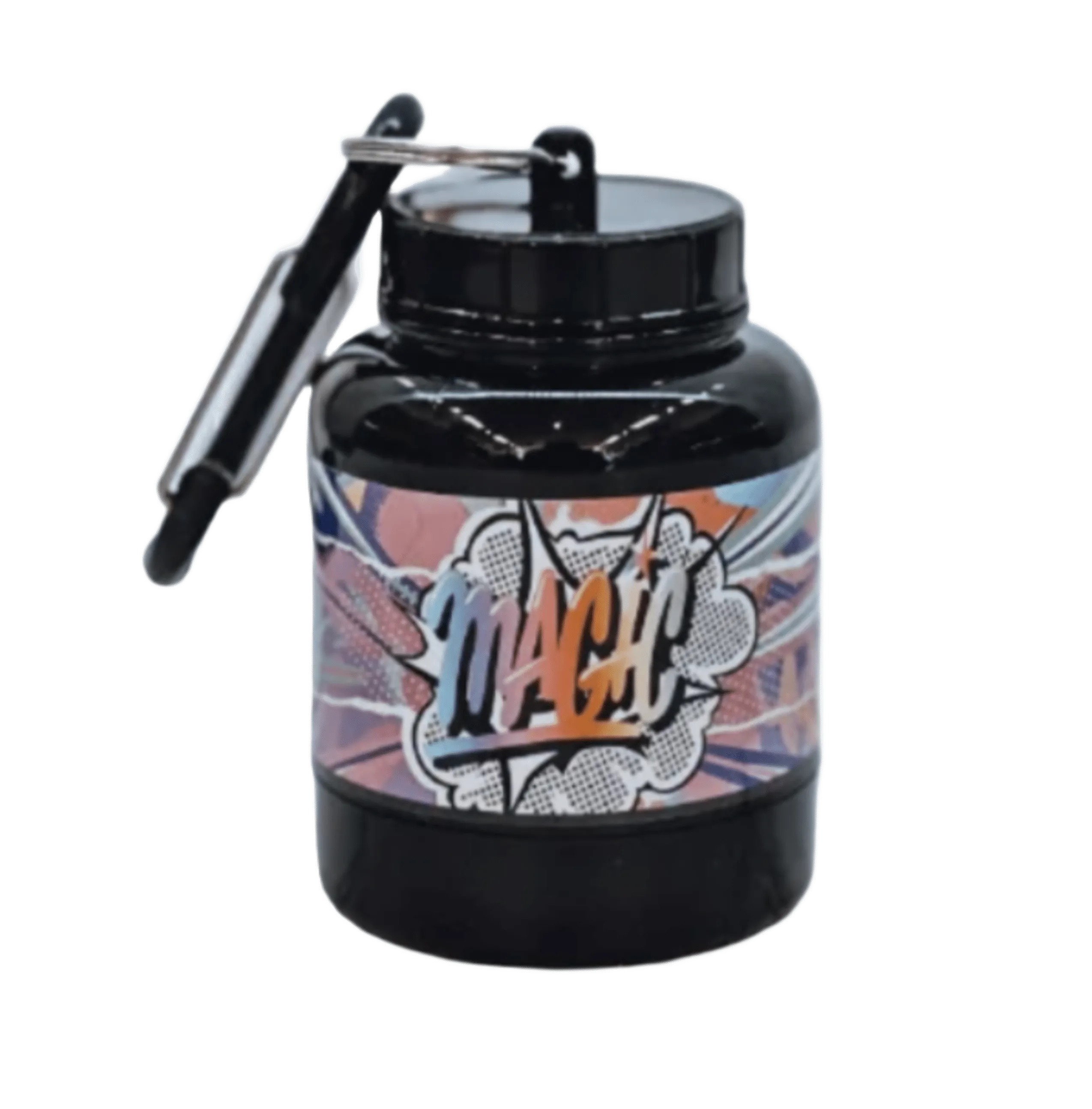 Magic Portable Protein & Supplement Powder Bottle & Funnel Key-Chain By Magic Nutrition