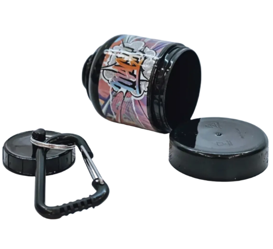 Magic Portable Protein & Supplement Powder Bottle & Funnel Key-Chain By Magic Nutrition