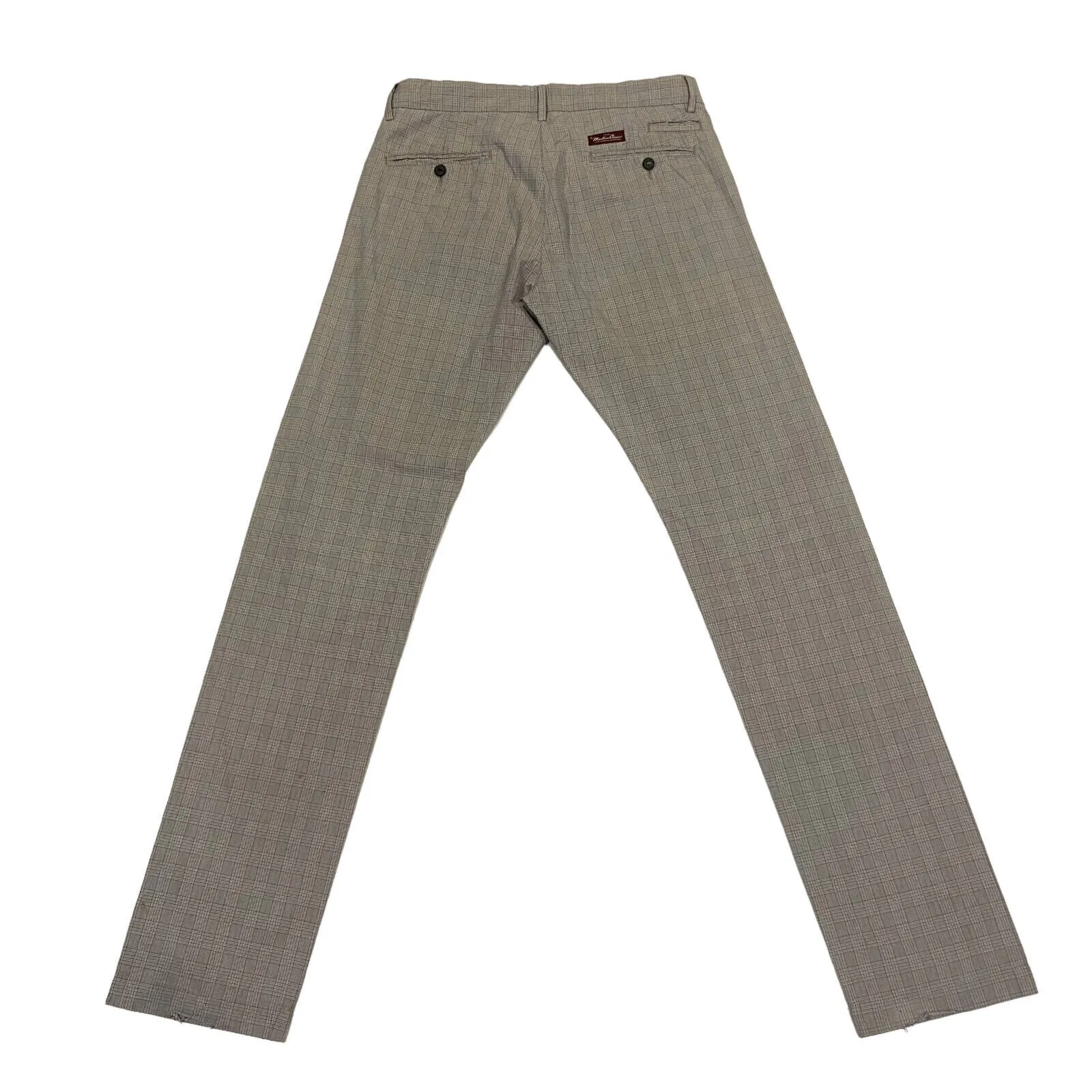 Marlboro Classics Grey Trousers | Vintage Luxury High End Designer Check Cotton