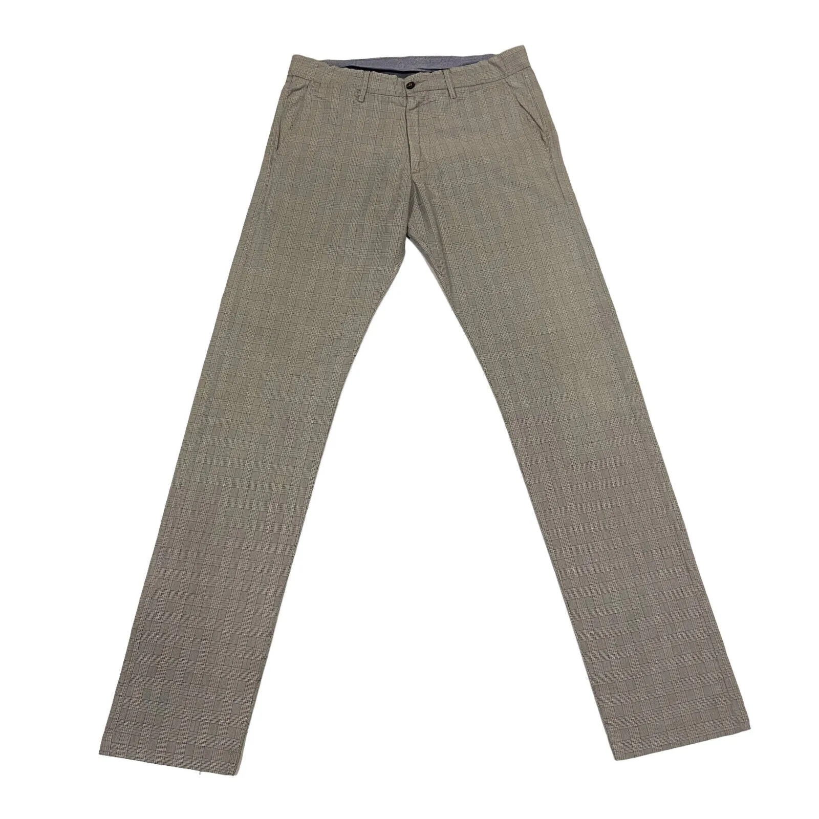Marlboro Classics Grey Trousers | Vintage Luxury High End Designer Check Cotton
