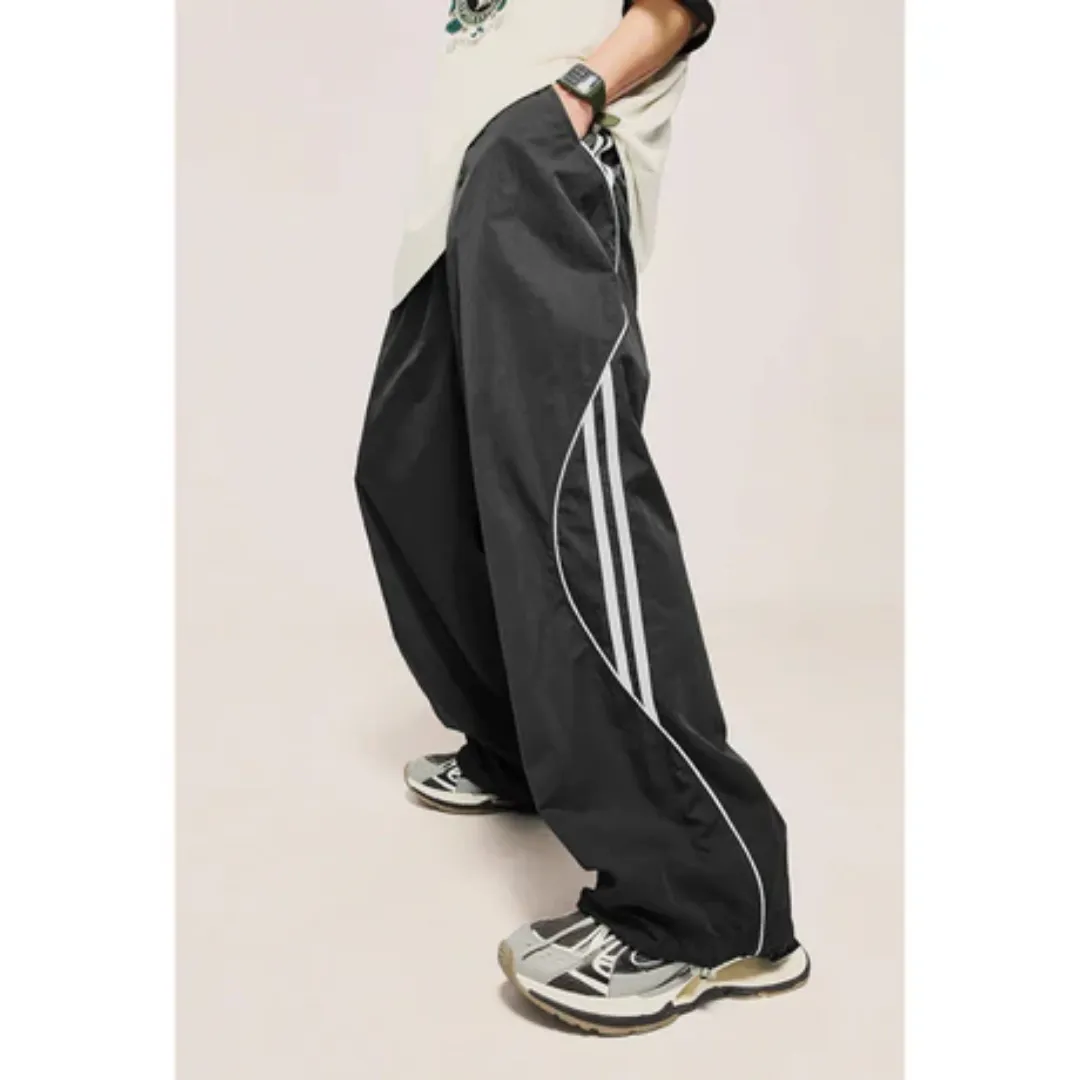 Men's Casual Wide Leg Baggy Pants | Low Rise