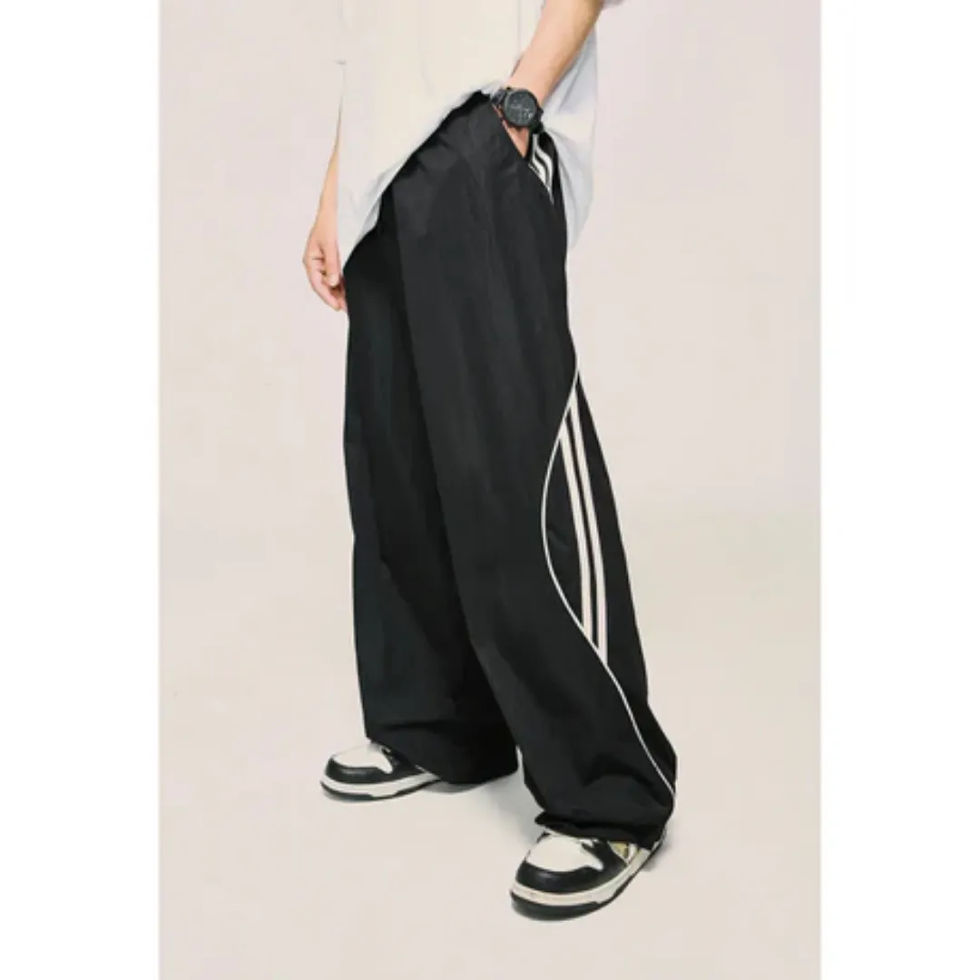 Men's Casual Wide Leg Baggy Pants | Low Rise
