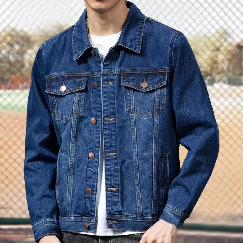 Men's Classic Vintage Button Down Jacket | Front Pocket