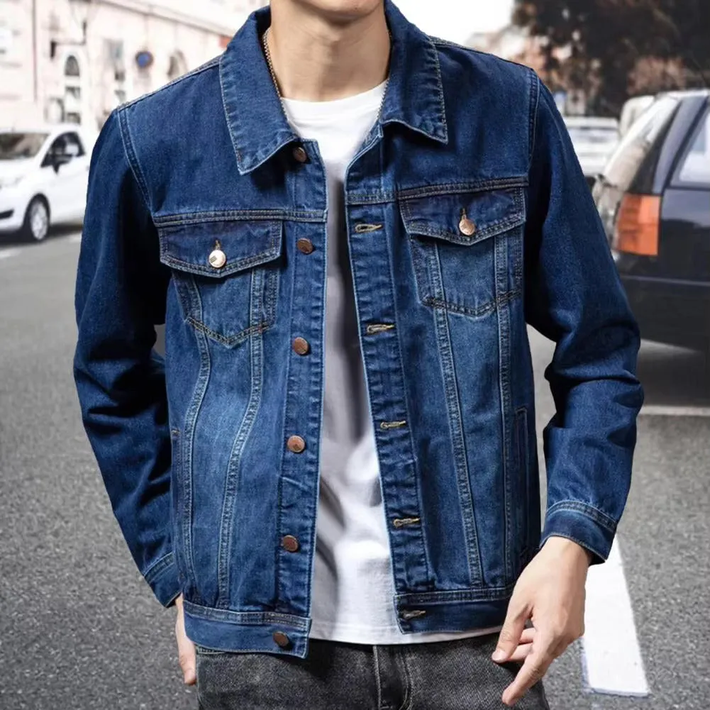 Men's Classic Vintage Button Down Jacket | Front Pocket