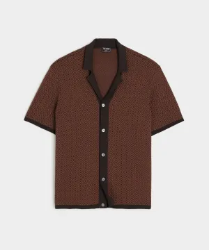 Micro Diamond Bungalow Sweater Polo