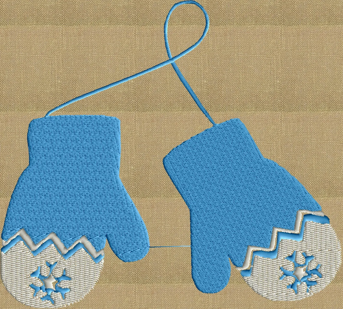 Mittens retro cute - EMBROIDERY DESIGN FILE - Instant download - fun stuff