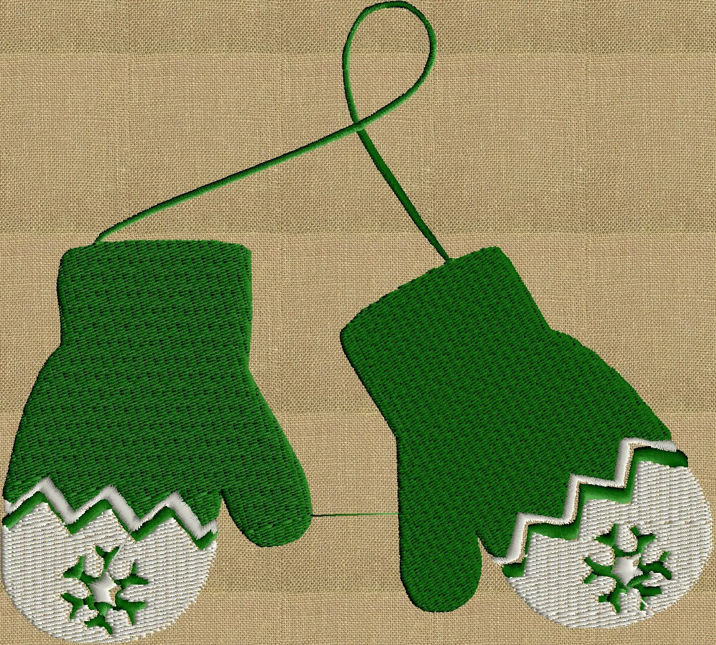 Mittens retro cute - EMBROIDERY DESIGN FILE - Instant download - fun stuff