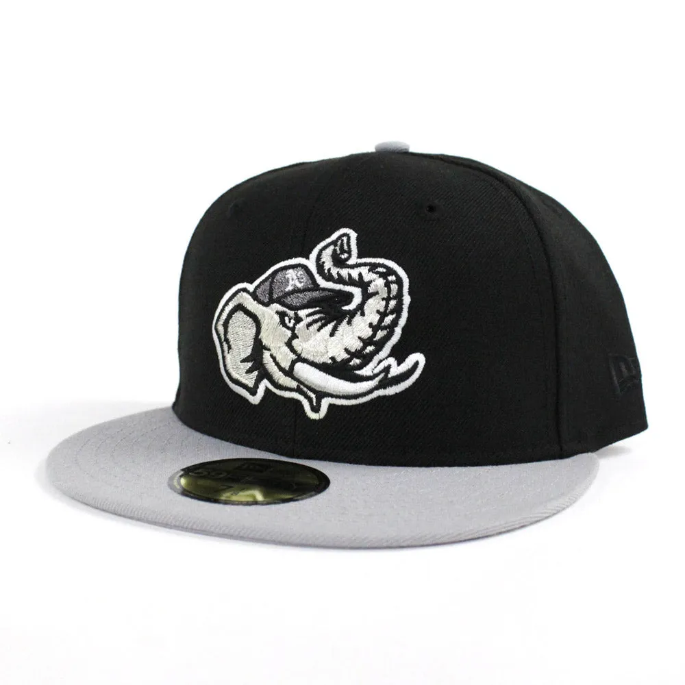 Modesto Athletics New Era 59Fifty Fitted Hat (Air Jordan Retro 1 Rox Brown Black Gray Gray Under Brim)