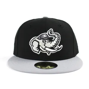 Modesto Athletics New Era 59Fifty Fitted Hat (Air Jordan Retro 1 Rox Brown Black Gray Gray Under Brim)