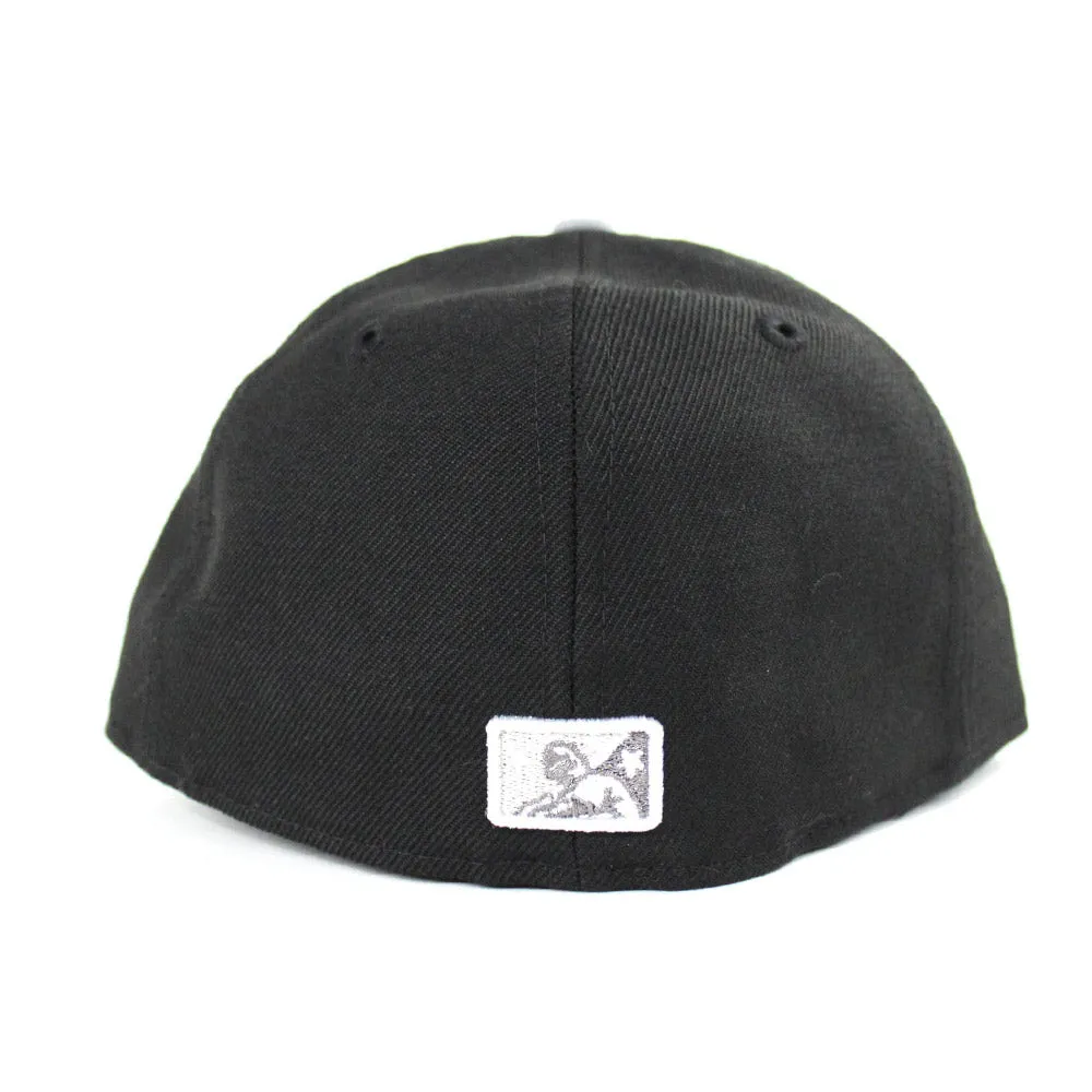 Modesto Athletics New Era 59Fifty Fitted Hat (Air Jordan Retro 1 Rox Brown Black Gray Gray Under Brim)