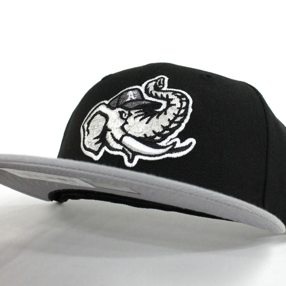 Modesto Athletics New Era 59Fifty Fitted Hat (Air Jordan Retro 1 Rox Brown Black Gray Gray Under Brim)