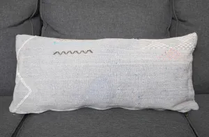 Moroccan Sabra Cactus Silk Lumbar Pillow Cover