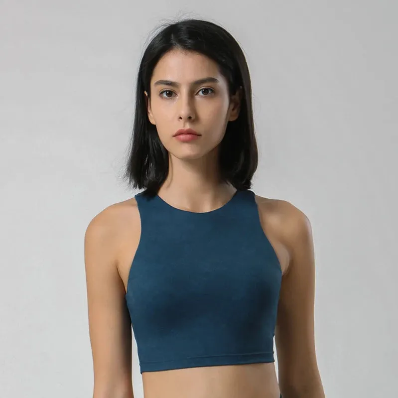 Move Like Diva Seamless Push-Up Fitness Sports Bra