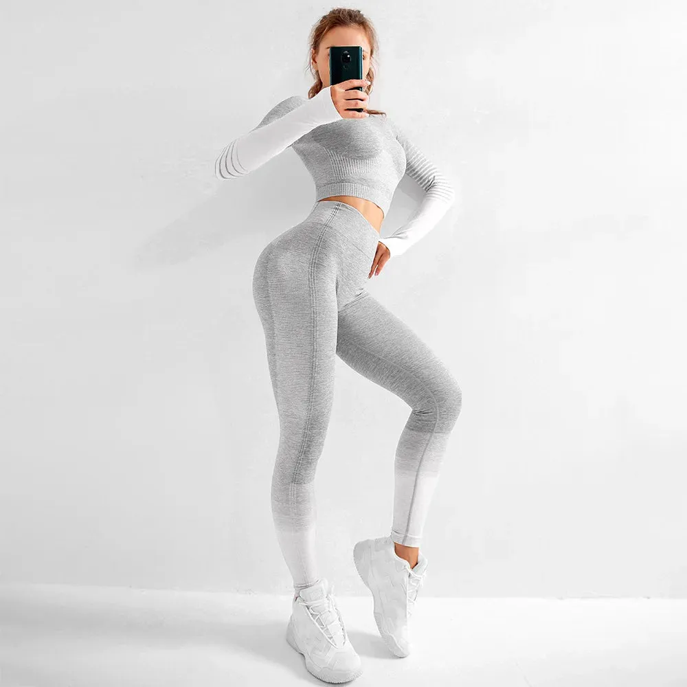 Move Like Diva Women's Seamless Yoga Sports Suits Set
