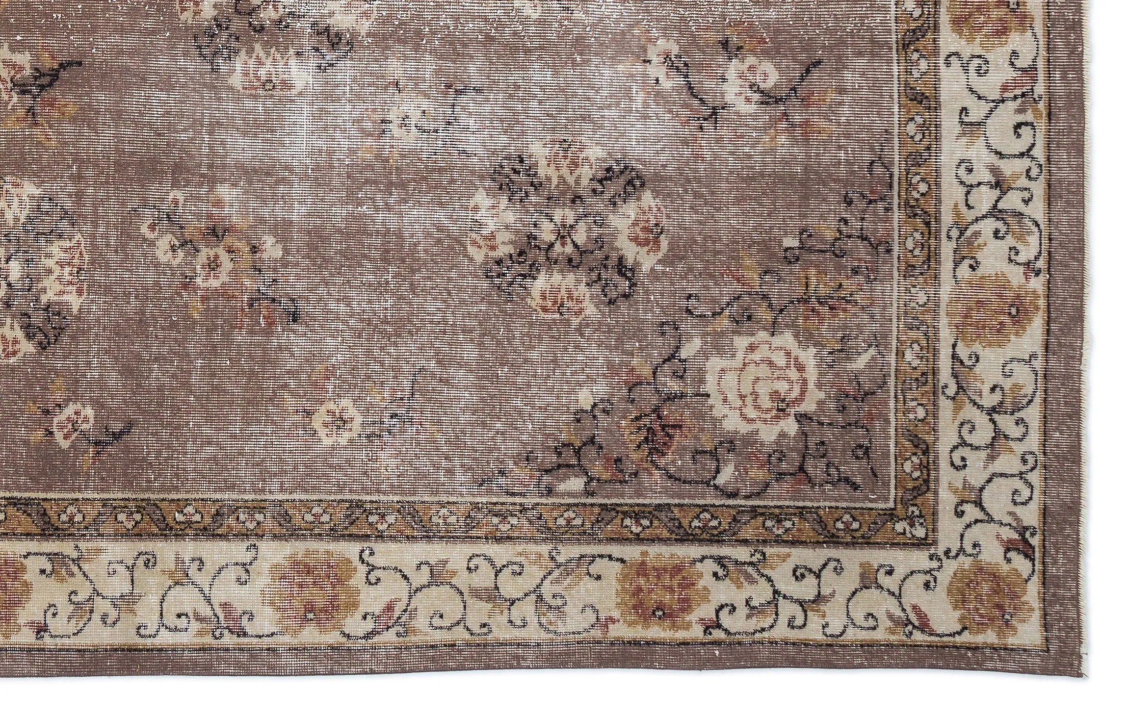 Naturel Vintage Rug  I Traditional Design Rug | Turkish Rug | Hand Weaving Rug  | Living Room Rug | Wool Rug | Vintage Rug | Tumbled Rug  | Naturel Rug | Boho Rug I 6'6'' x 10'6'' ft 198 x 319 cm