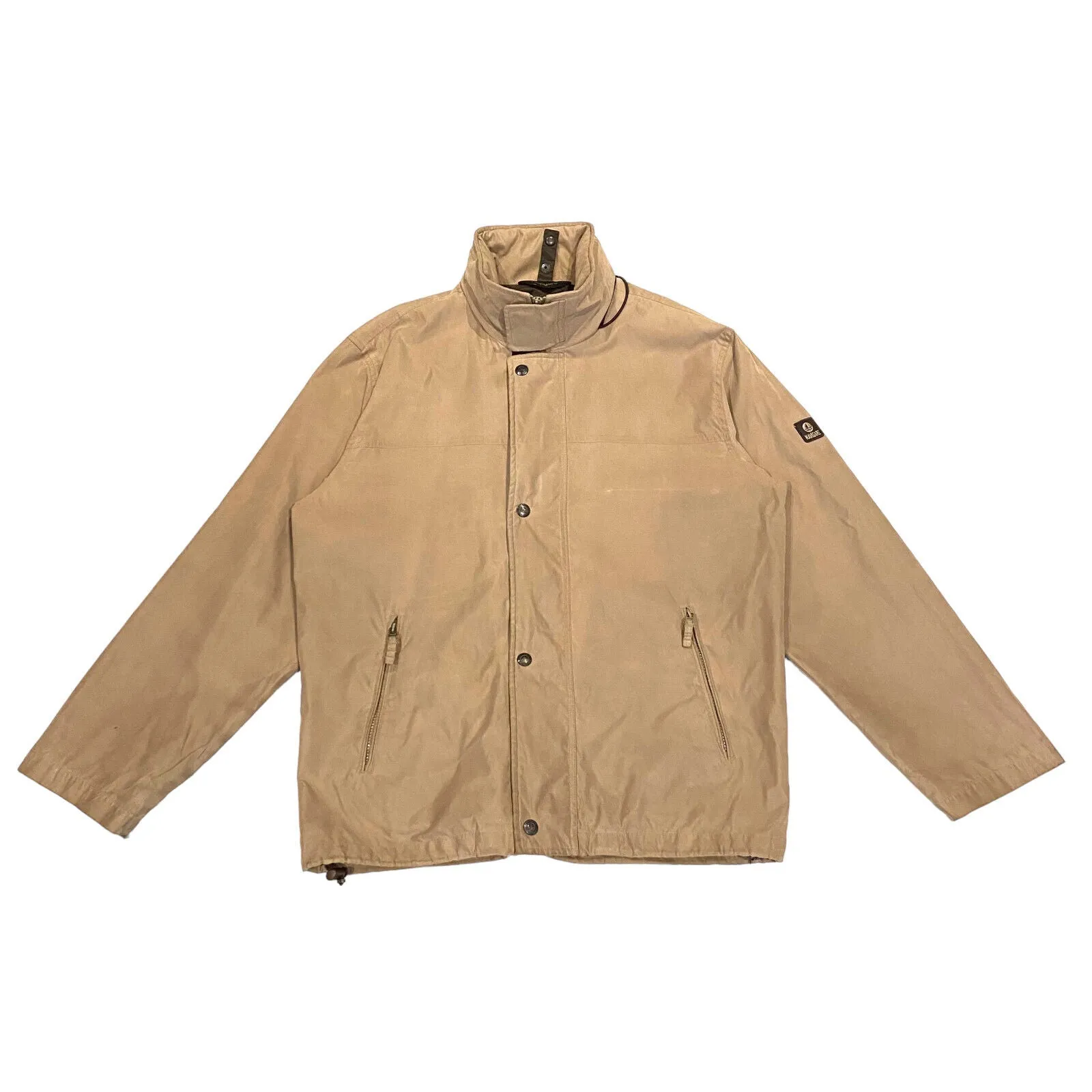 Navigare Brown Rain Jacket | Vintage Mens High End Luxury Designer Coat Medium