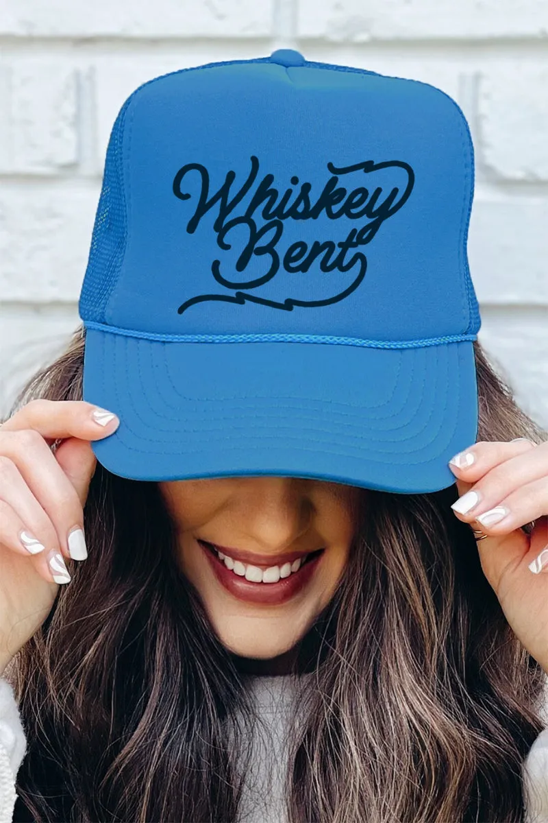 Navy Whiskey Bent Otto Columbia Blue Foam Front Trucker Hat