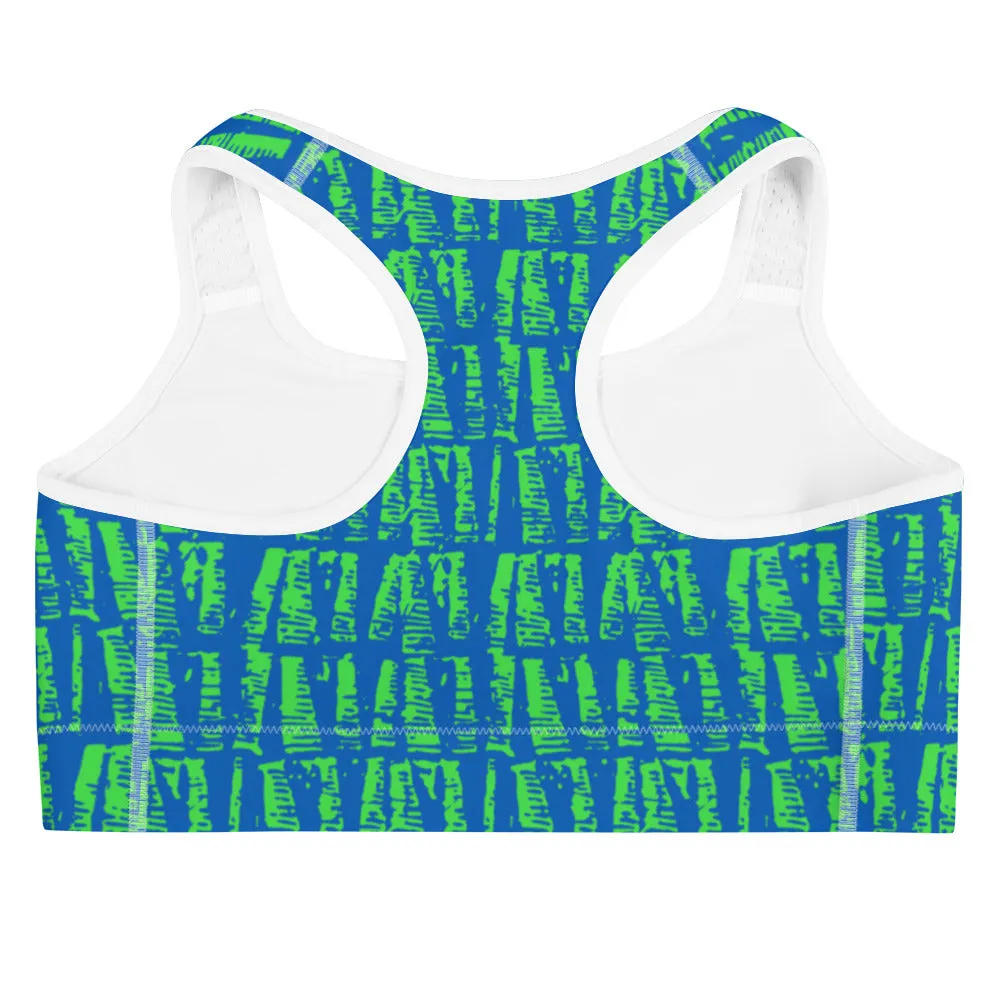 Neon Batik Sports Bra