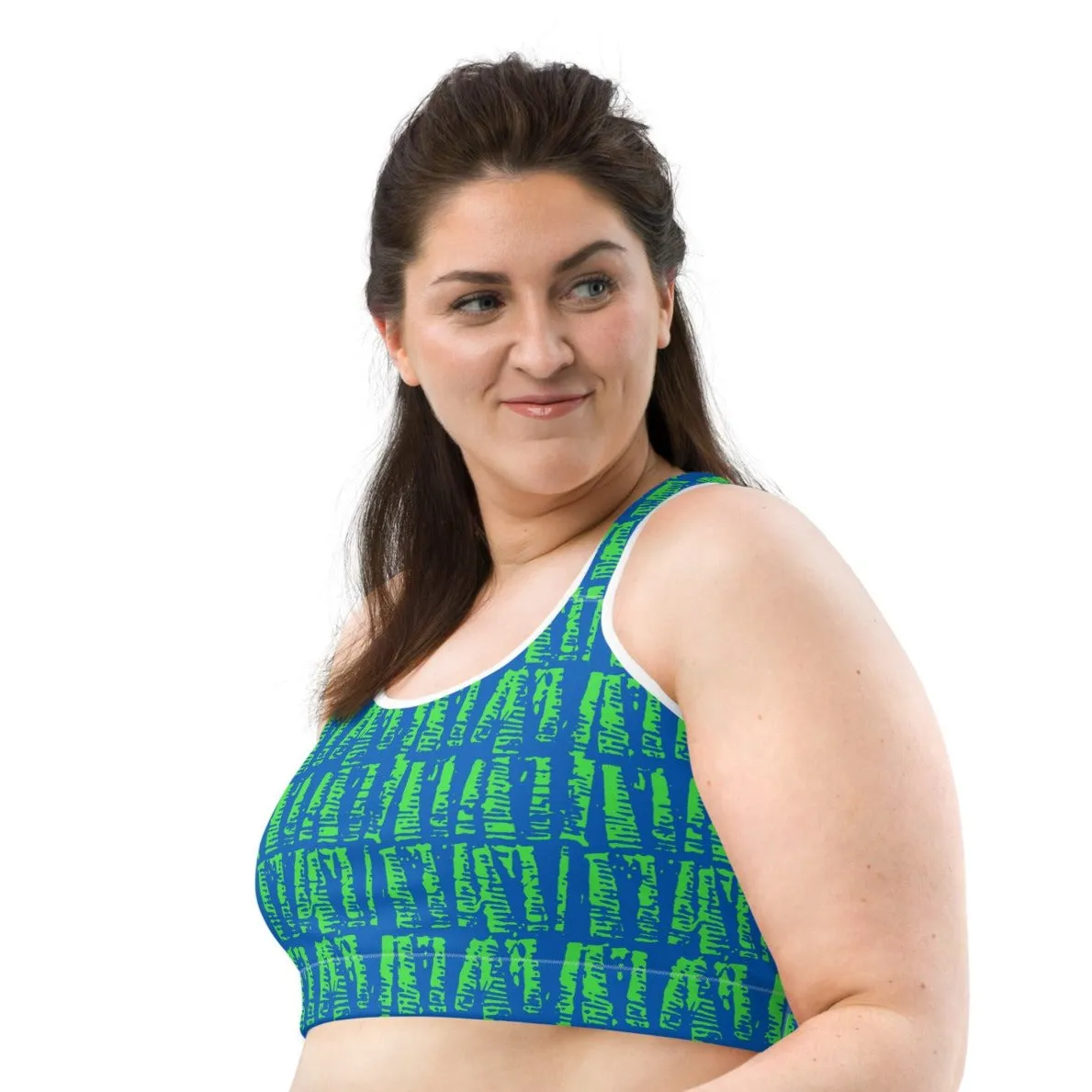 Neon Batik Sports Bra