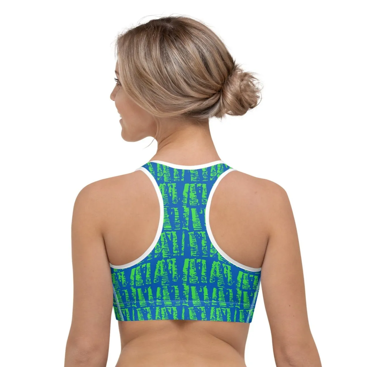 Neon Batik Sports Bra