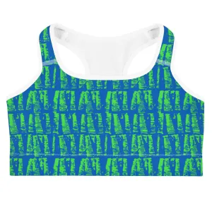 Neon Batik Sports Bra