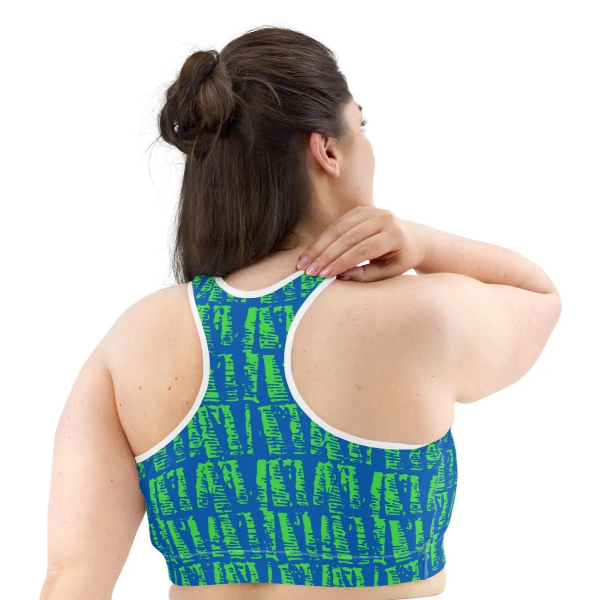 Neon Batik Sports Bra