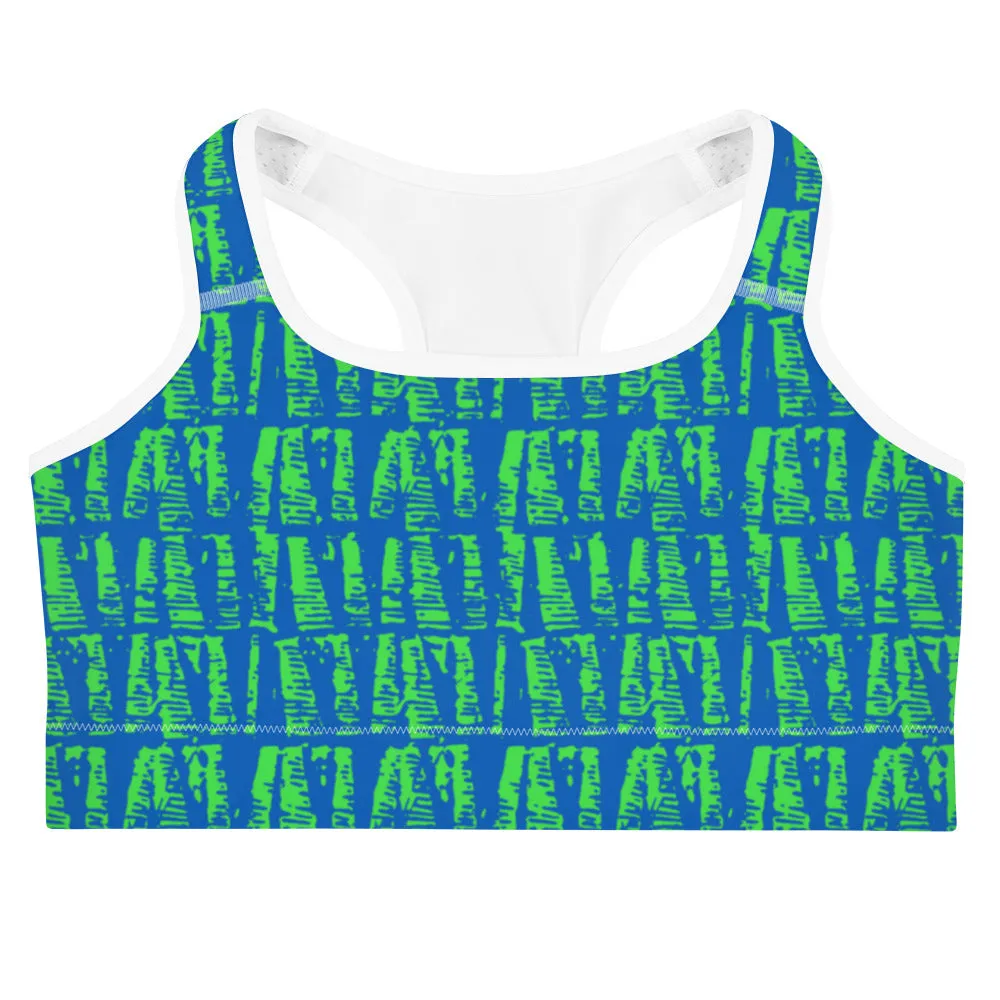 Neon Batik Sports Bra
