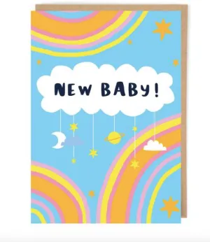 New Baby Cloud Design Card