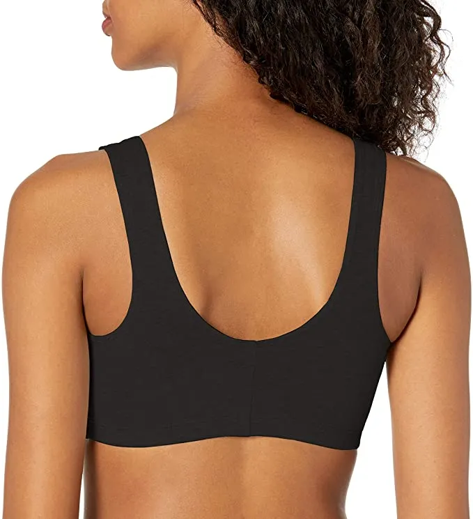 New Fruit of the Loom Women's Front Closure Cotton Bra, Black, Sz 34!