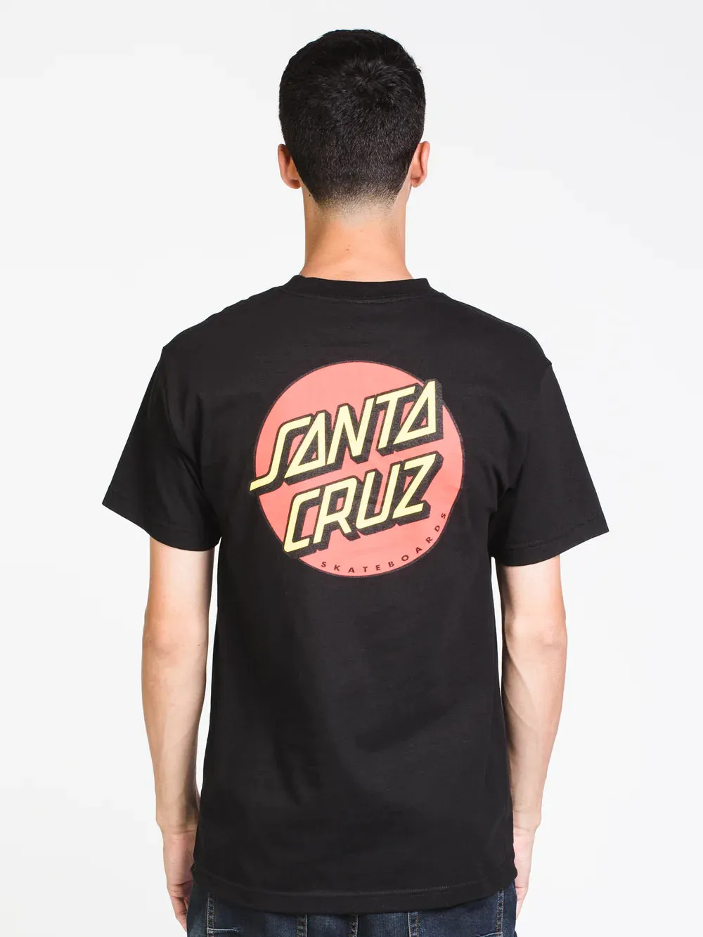 New SANTA CRUZ CLASSIC DOT T-SHIRT, Men's Sz S! Black!