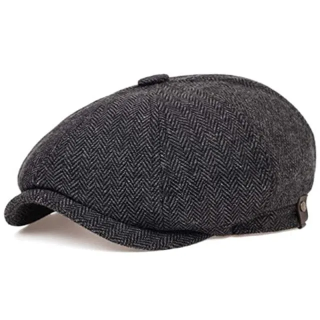 ??NEW YEAR SALE?? Vintage Herringbone Octagon Cap