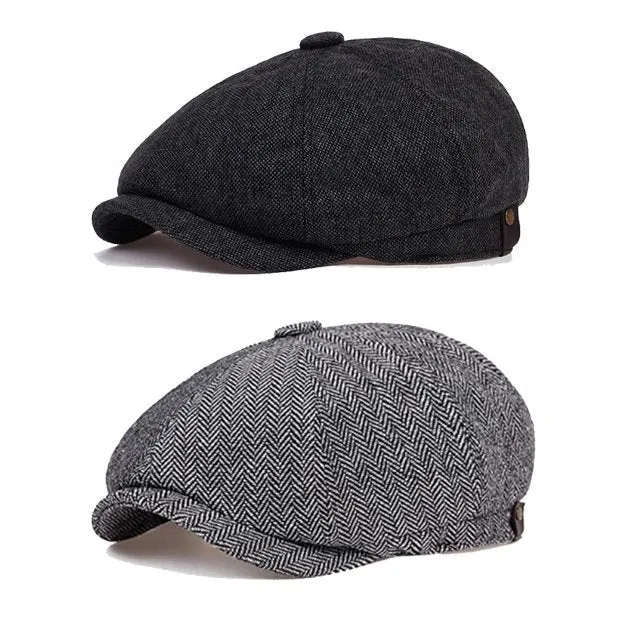 ??NEW YEAR SALE?? Vintage Herringbone Octagon Cap