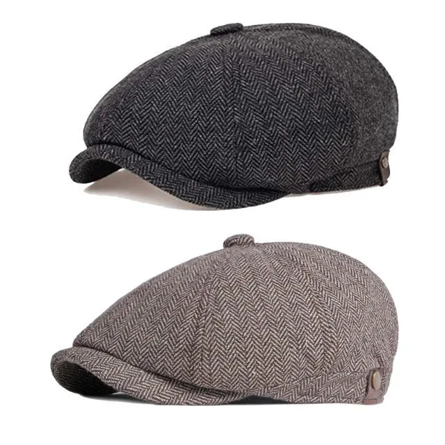 ??NEW YEAR SALE?? Vintage Herringbone Octagon Cap