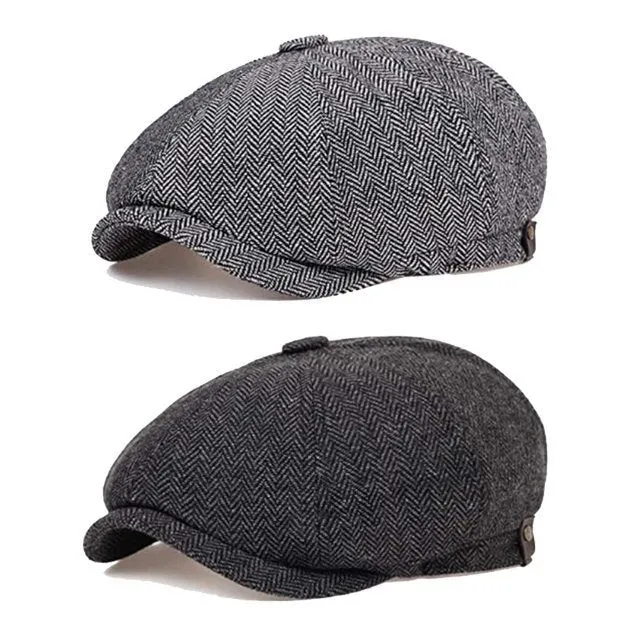 ??NEW YEAR SALE?? Vintage Herringbone Octagon Cap