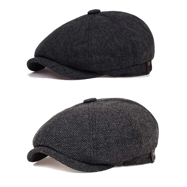 ??NEW YEAR SALE?? Vintage Herringbone Octagon Cap