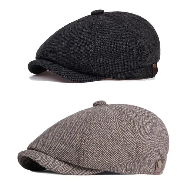 ??NEW YEAR SALE?? Vintage Herringbone Octagon Cap
