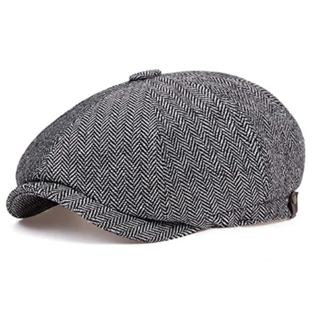 ??NEW YEAR SALE?? Vintage Herringbone Octagon Cap