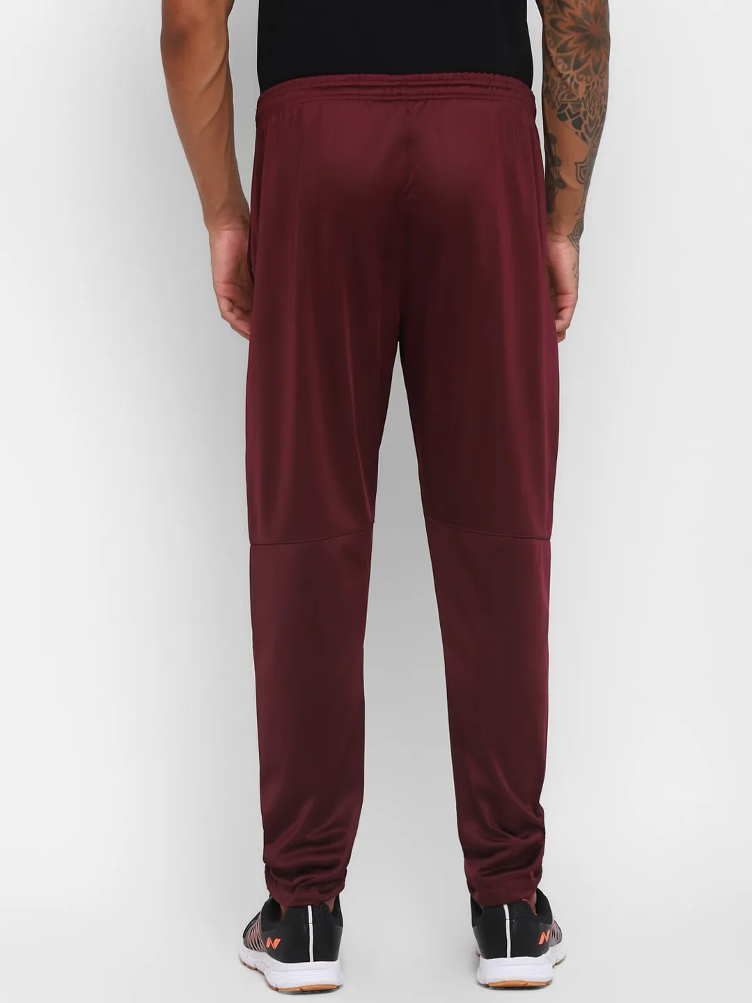 Nivia SuperPoly Lower for Men/Knitted heavy Polyester lower with Zipper Pocketfor Men - Maroon