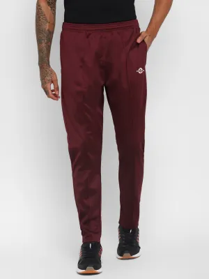 Nivia SuperPoly Lower for Men/Knitted heavy Polyester lower with Zipper Pocketfor Men - Maroon