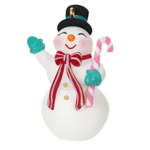 Nostalgic Snowman Miniature Hallmark Keepsake Ornament 1.45''