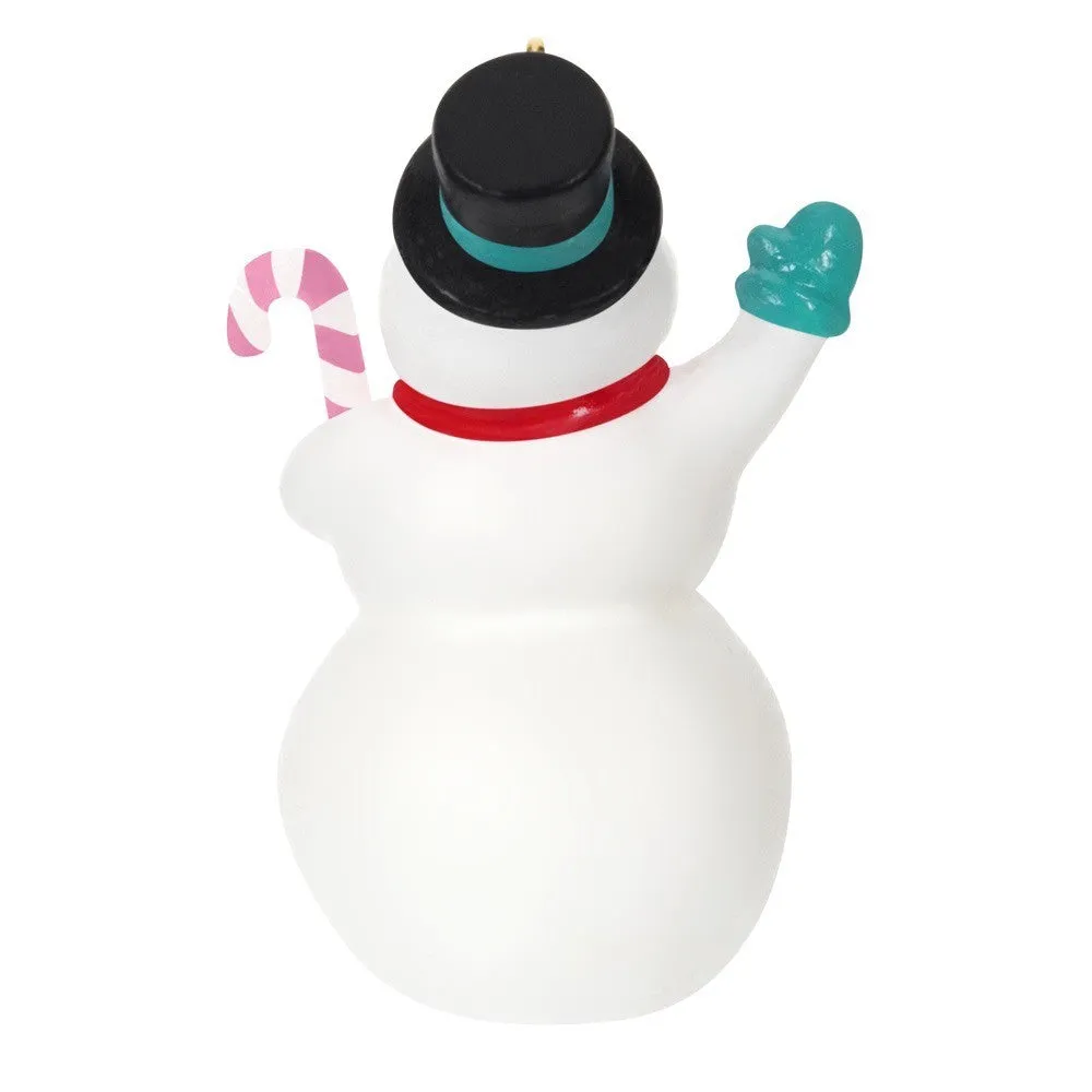 Nostalgic Snowman Miniature Hallmark Keepsake Ornament 1.45''