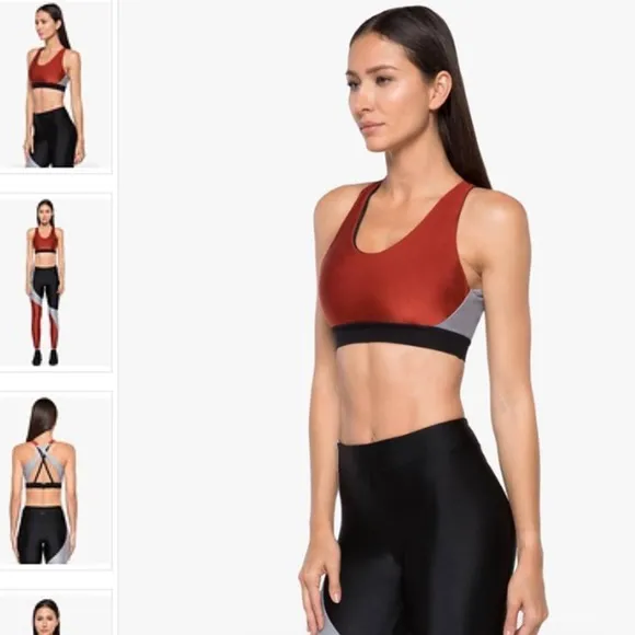 NWT KORAL ENDPOINT ROUGE/SILVER SPORTS BRA Z21-18