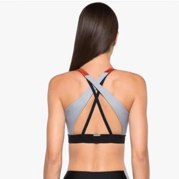 NWT KORAL ENDPOINT ROUGE/SILVER SPORTS BRA Z21-18