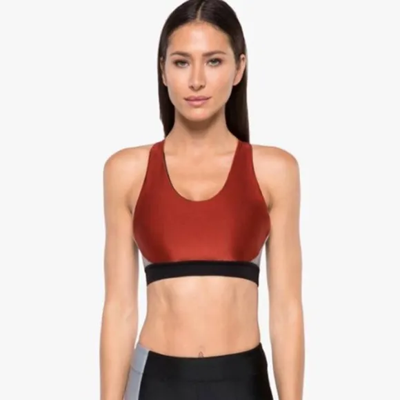 NWT KORAL ENDPOINT ROUGE/SILVER SPORTS BRA Z21-18