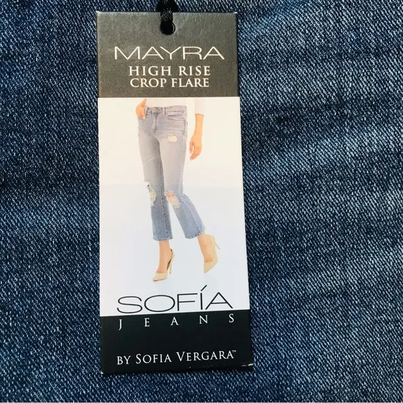 NWT Sofia Jeans Mayra High Waist Crop Kick Flare Jeans Women‘a Plus size 22 3X