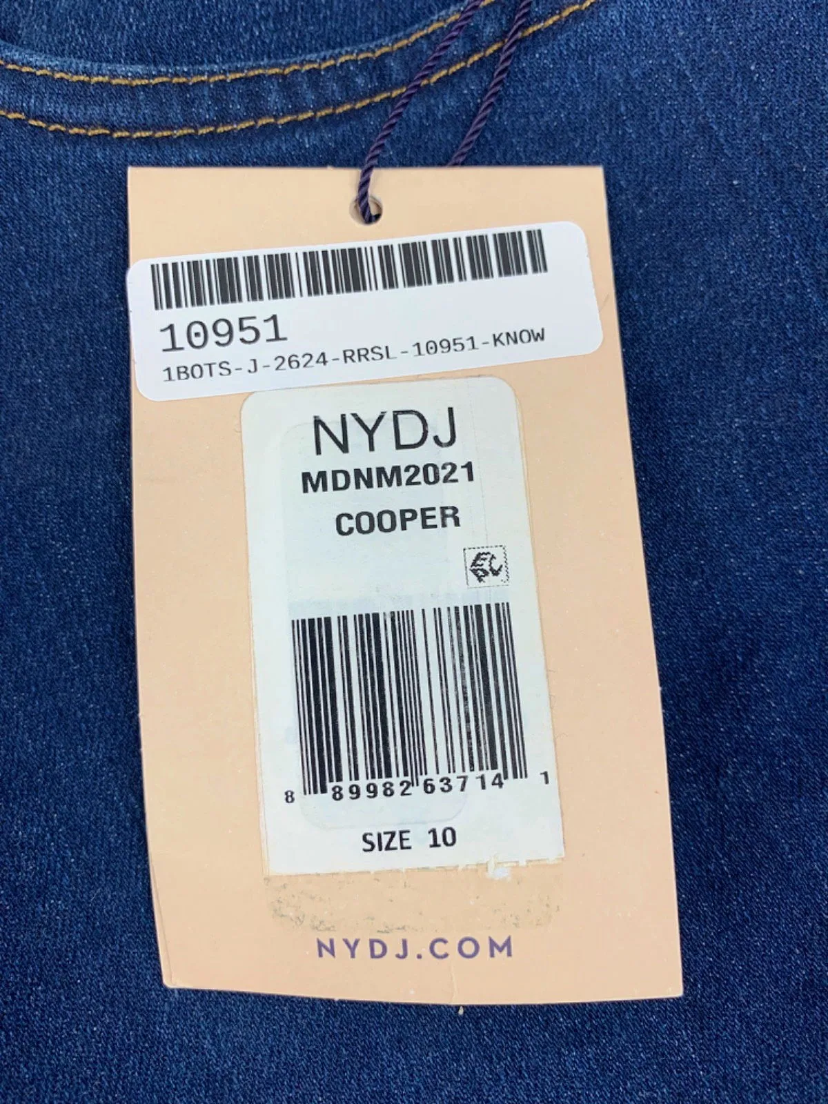 NYDJ Blue AMI Skinny Jeans Size UK 14
