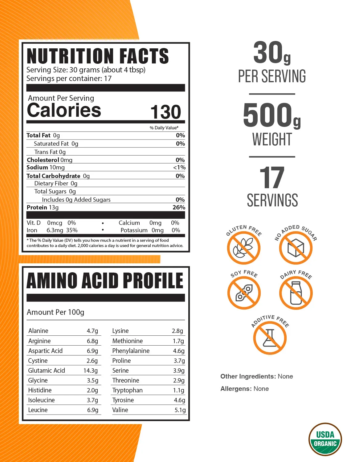 Organic Rice Protein Powder