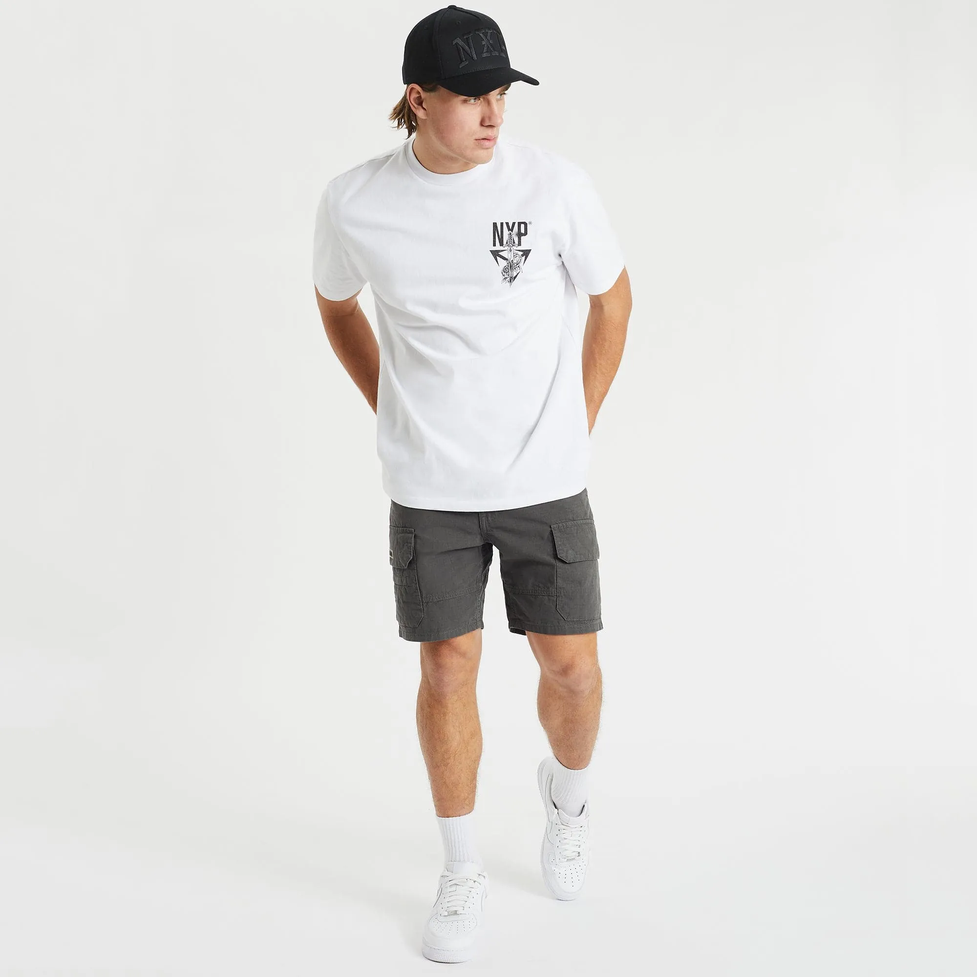 Overland Cargo Short Charcoal