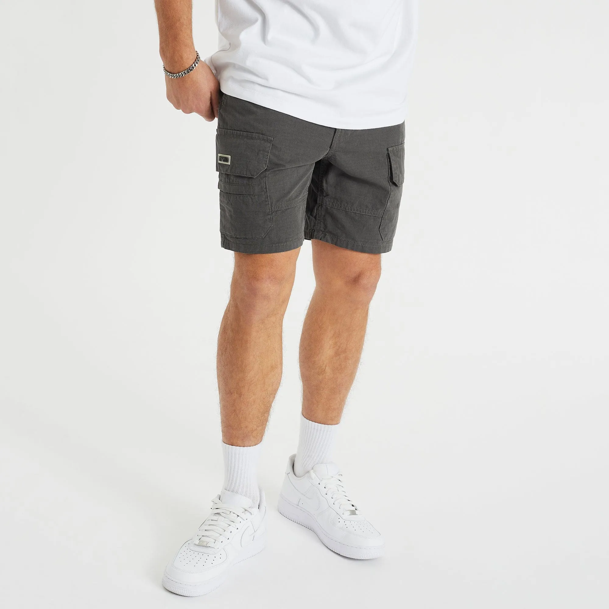 Overland Cargo Short Charcoal
